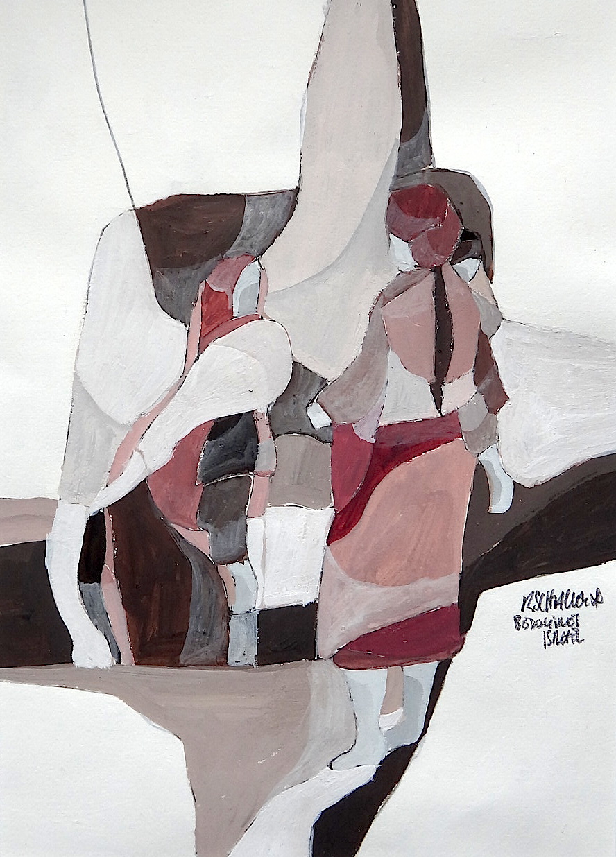 BEDOUINES ISRAEL 2 GOUACHE 2015