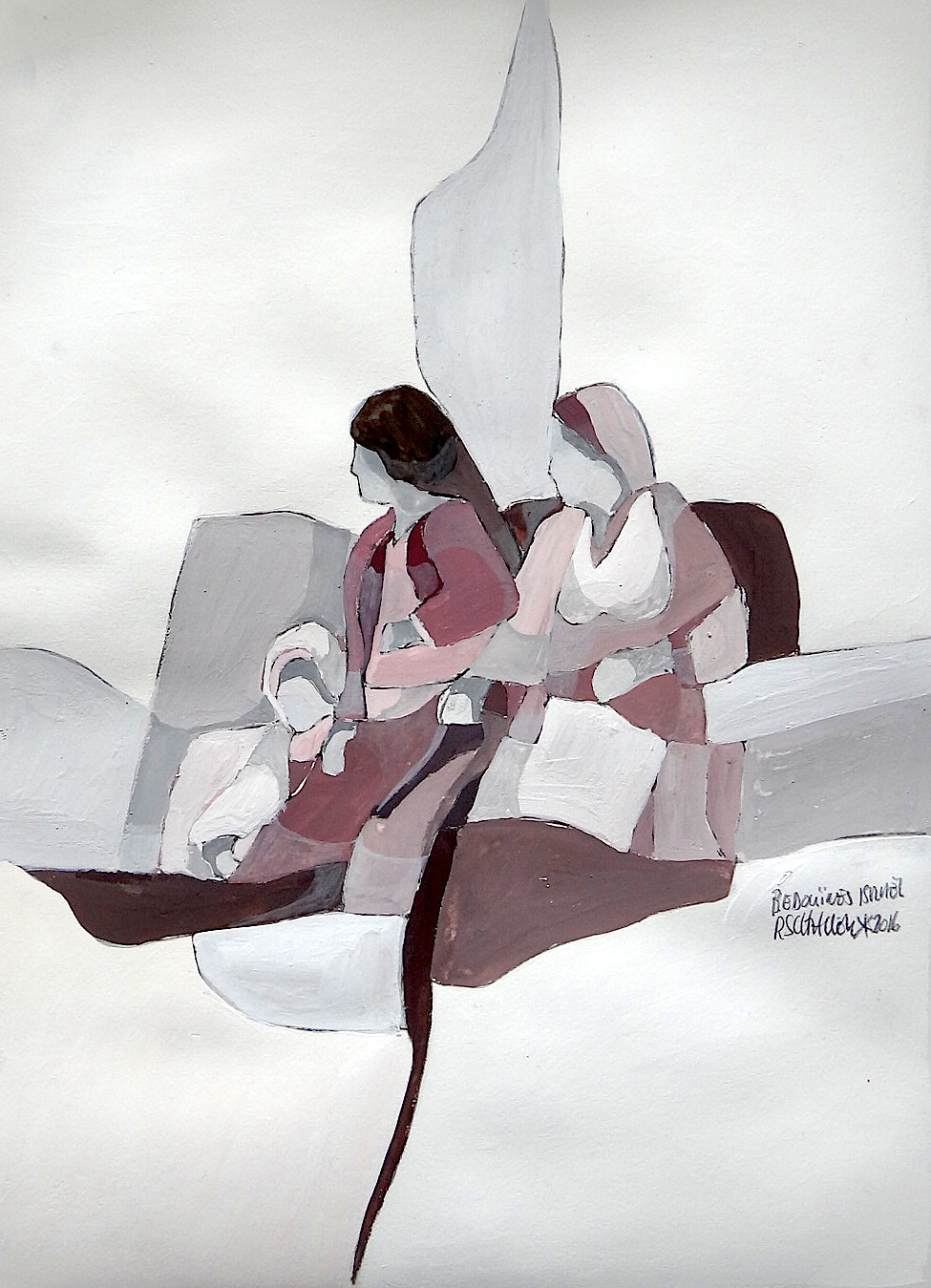 BEDOUINES ISRAEL GOUACHE 2015