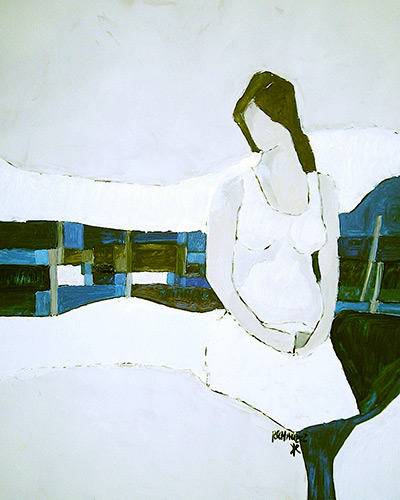 Huile sur papier