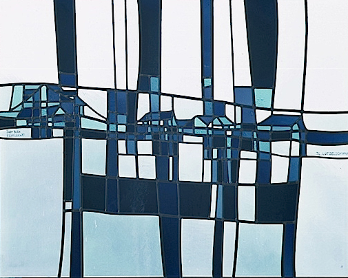 JURA BLEU VITRAIL DE DIESBACH